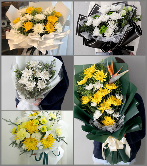 河北沧州黄骅市滕庄子乡白事花束代送